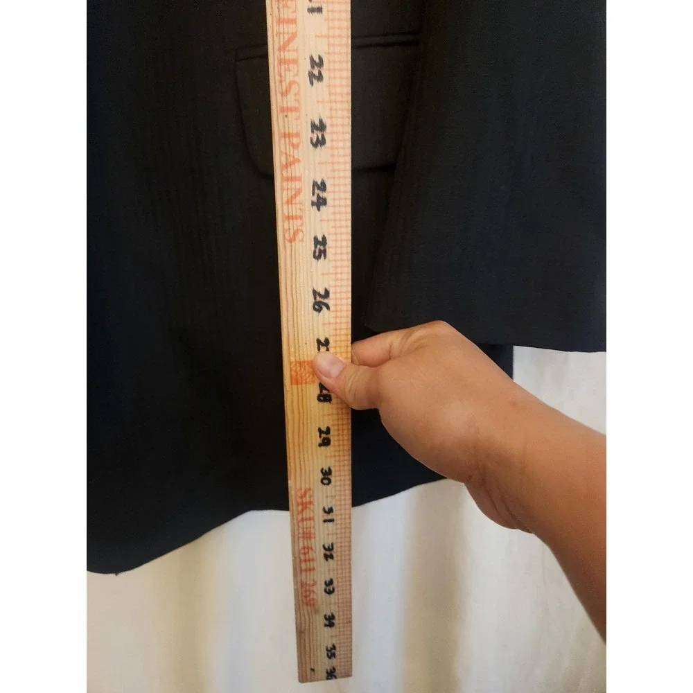 Dario Di Napoli Suit Jacket Mens 48L Gray Polyester Wool Stripe‎ Big & Tall USA